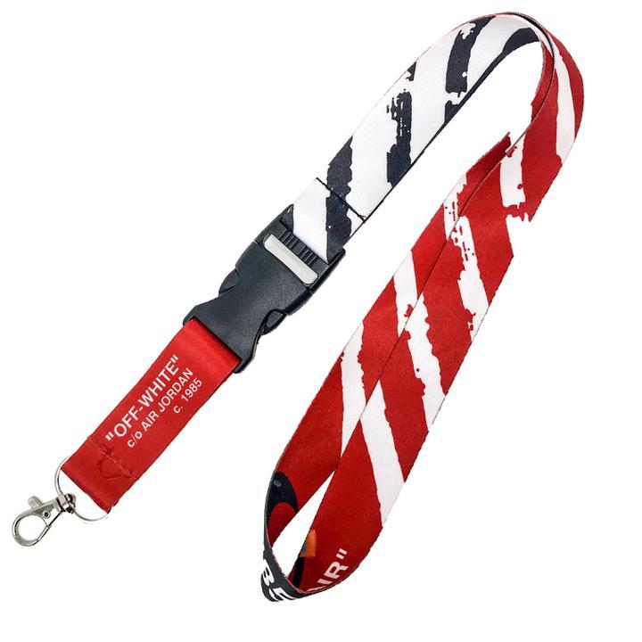 Street Fashion OFF-White Woven/Sublimation Lanyard